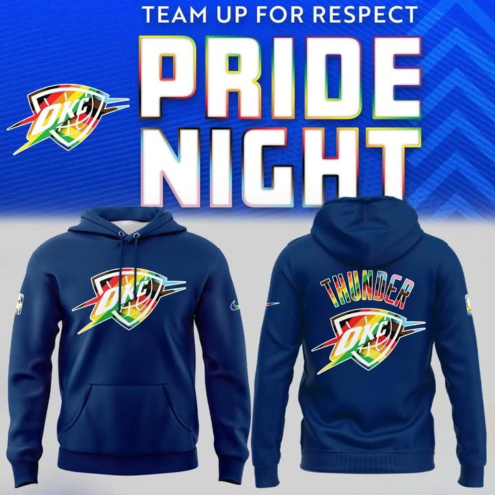 Oklahoma City OKC Thunder Pride Night Hoodie Baseball Loves Fans LGBT Pride Month Gifts-1 Oklahoma City OKC Thunder Pride Night Hoodie Baseball Loves Fans LGBT Pride Month Gifts-1
