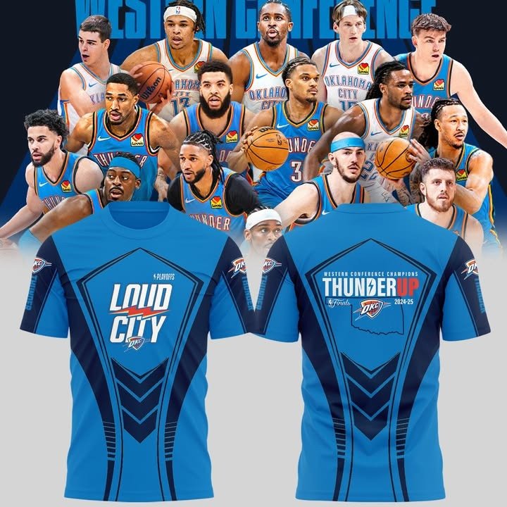 Oklahoma City OKC Thunder Western Conference Champions 2025 Shirt Thunder Up Low City-1 Oklahoma City OKC Thunder Western Conference Champions 2025 Shirt Thunder Up Low City-1