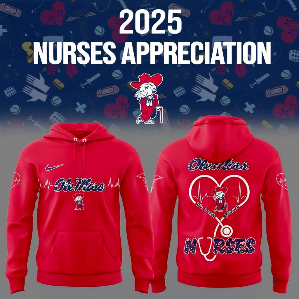 Ole Miss Rebels x Nurses Appreciation 2025 Hoodie Ole Miss Rebels Merch Gift For Mom-1 Ole Miss Rebels x Nurses Appreciation 2025 Hoodie Ole Miss Rebels Merch Gift For Mom-1