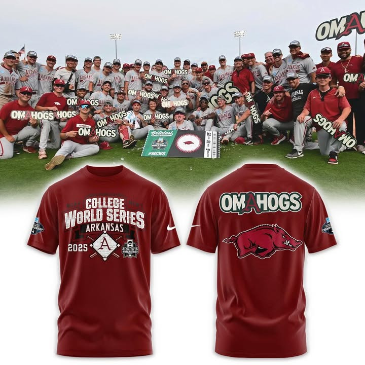 Omahogs 2025 Merch Arkansas Razorback T-Shirt College World Series Arkansas Baseball-1 Omahogs 2025 Merch Arkansas Razorback T-Shirt College World Series Arkansas Baseball-1