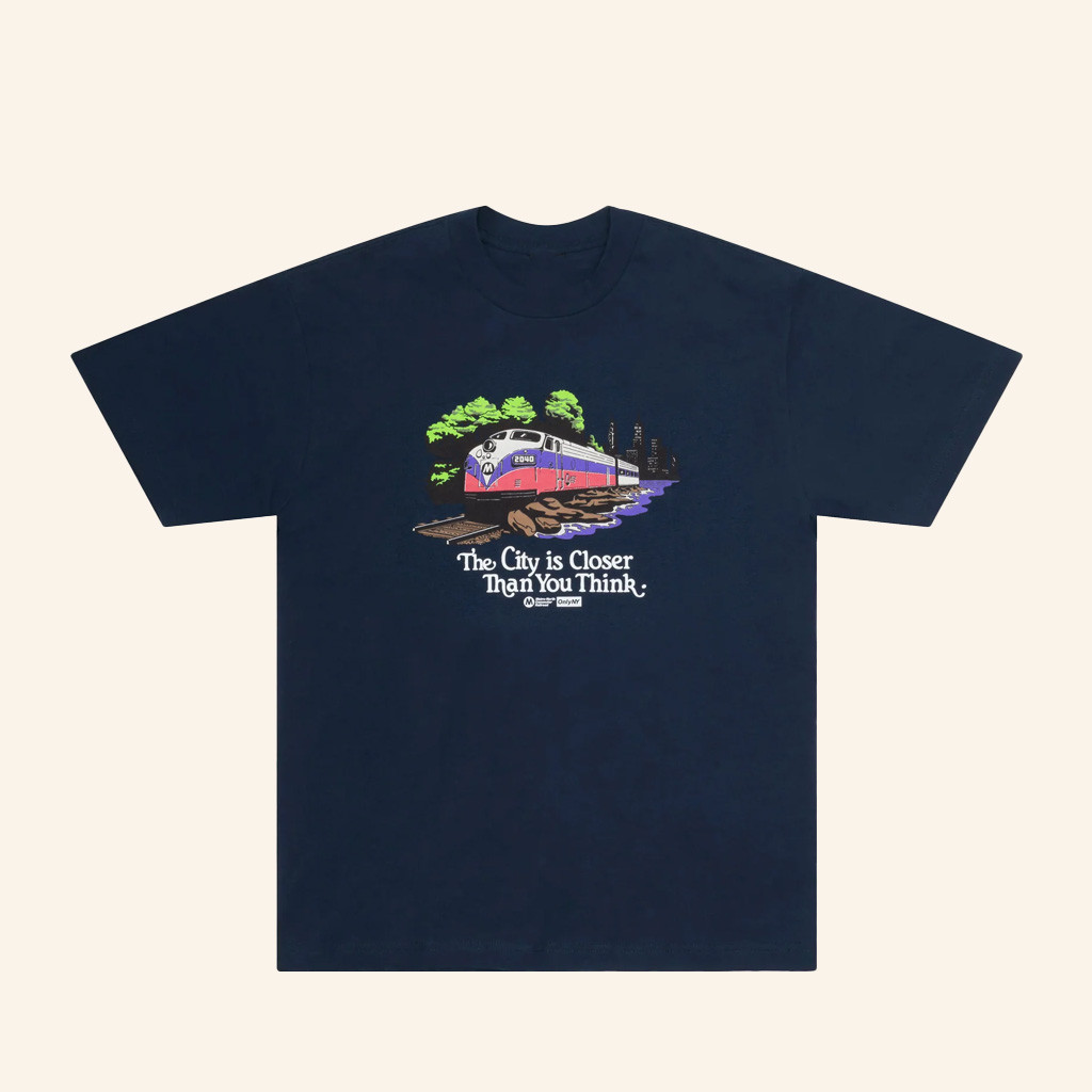 Only NY Merch Metro-North Hudson Line T-Shirt Gifts For Son-1