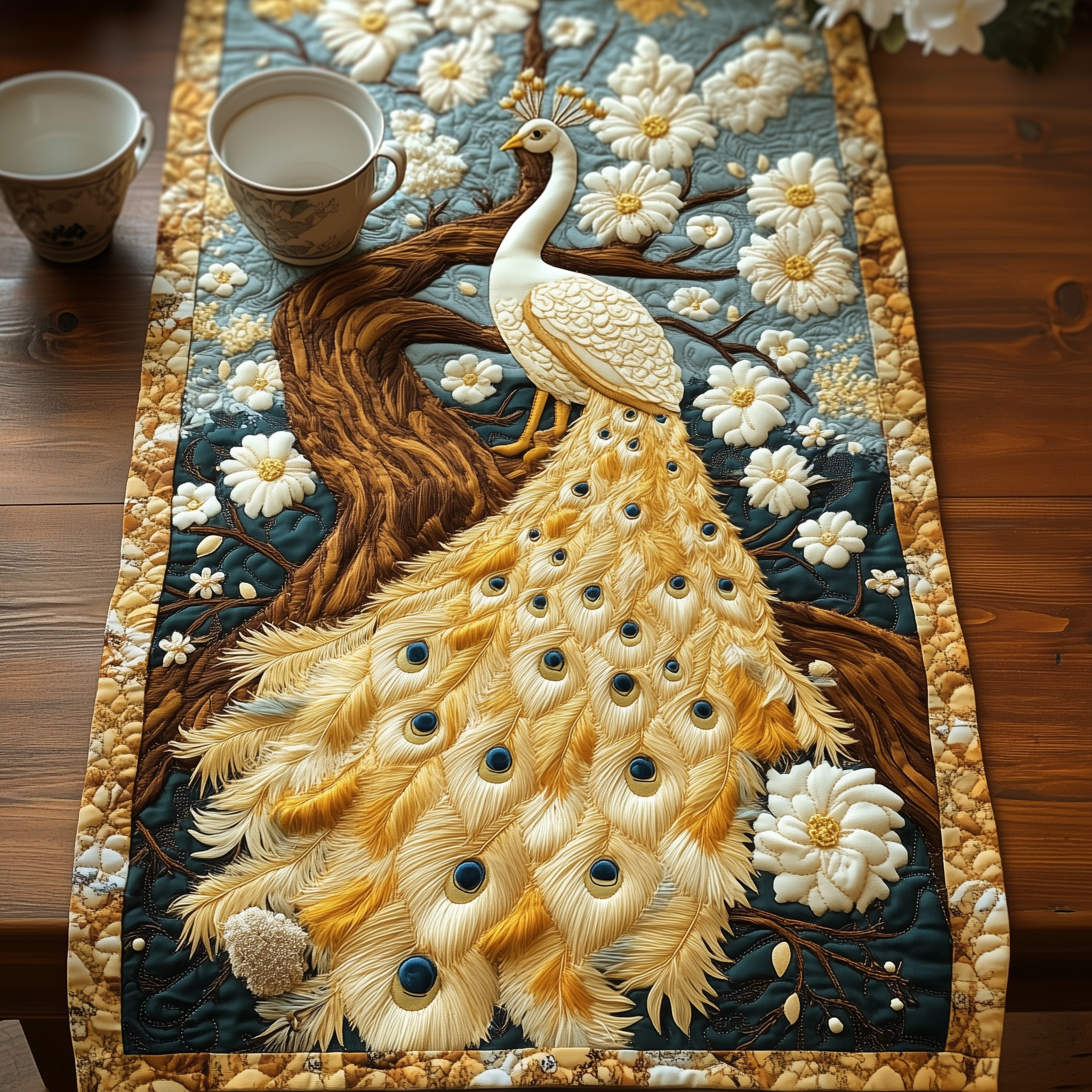 Opulent Grace Quilted Table Runner Valentine Day Gifts For Family-1 Opulent Grace Quilted Table Runner Valentine Day Gifts For Family-1