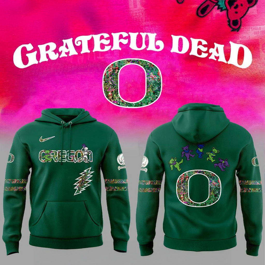 Oregon Ducks Grateful Dead Night 2025 Hoodie Oregon Ducks Merch Gift For Football Lovers-1