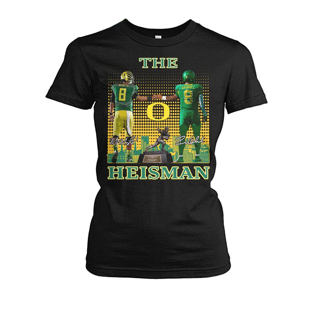 Oregon Ducks The Heisman Mariota Gabriel 2024 T-Shirt Oregon Ducks Merch Mother's Day Gifts-1 Oregon Ducks The Heisman Mariota Gabriel 2024 T-Shirt Oregon Ducks Merch Mother's Day Gifts-1