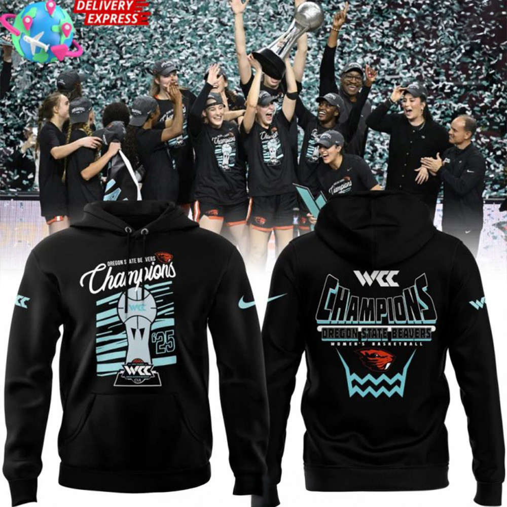 Oregon State Beavers WCC Champions 2025 Nike Hoodie Beavers Merch Mothers Day Gift For Friends-1
