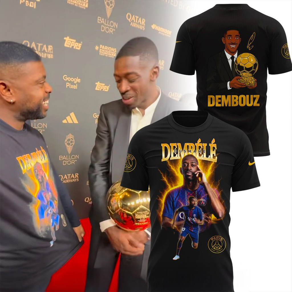 Ousmane Dembele Ballon d'Or 2025 T-Shirt Dembouz Signed Shirt Ousmane Dembele Merch Gifts-1 Ousmane Dembele Ballon d'Or 2025 T-Shirt Dembouz Signed Shirt Ousmane Dembele Merch Gifts-1