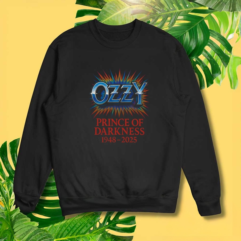Ozzy Osbourne Prince Of Darkness Rock And Roll Sweatshirt RIP Ozzy Merch Gifts For Fans-1
