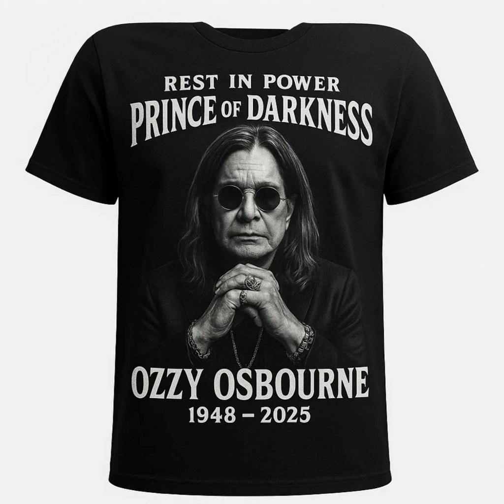 Ozzy Osbourne Tribute Rest In Power Prince Of Darkness Memorial Shirt Ozzy RIP Gifts-1