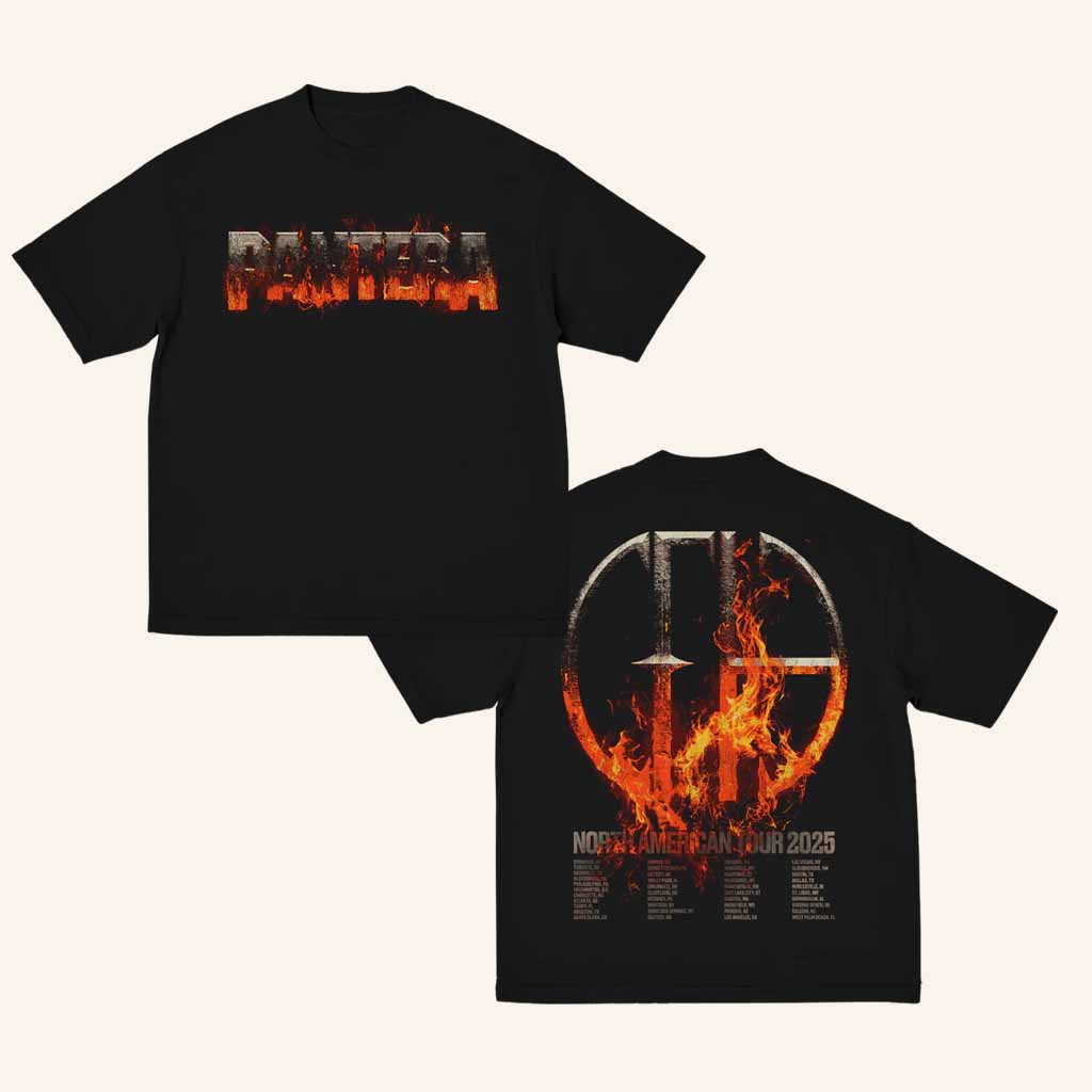 Pantera Merch Pantera Molten Logo Tour 2025 Shirt Gifts For Music Fans-1