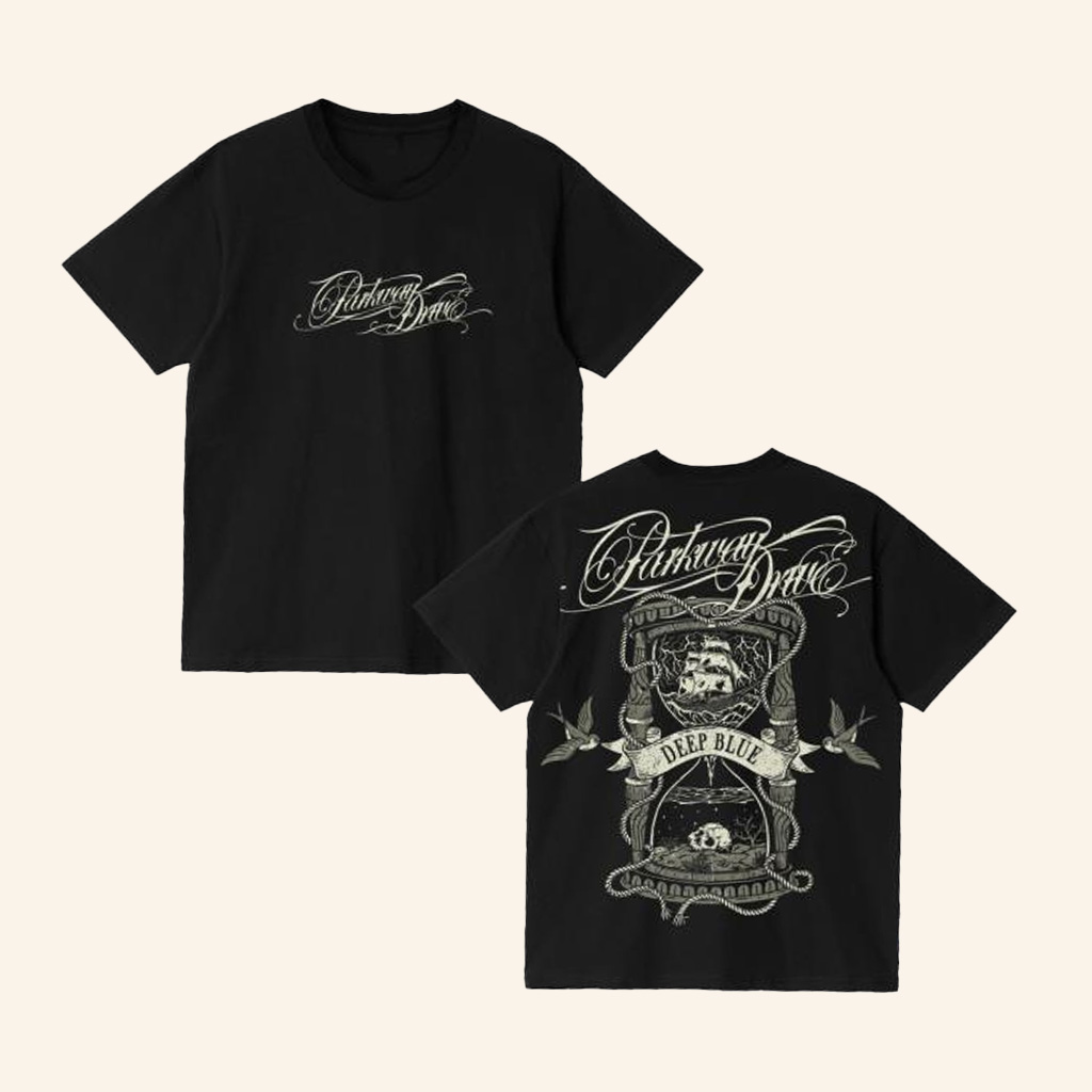 Parkway Drive Rock Merch Deep Blue Hourglass T-Shirt Presents For Dad-1