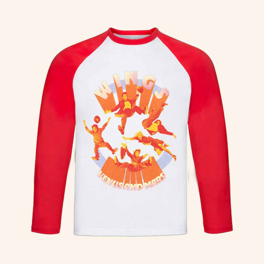 Paul Mccartney Merch Venus And Mars Red Raglan Shirt Gift Ideas For Friends-1