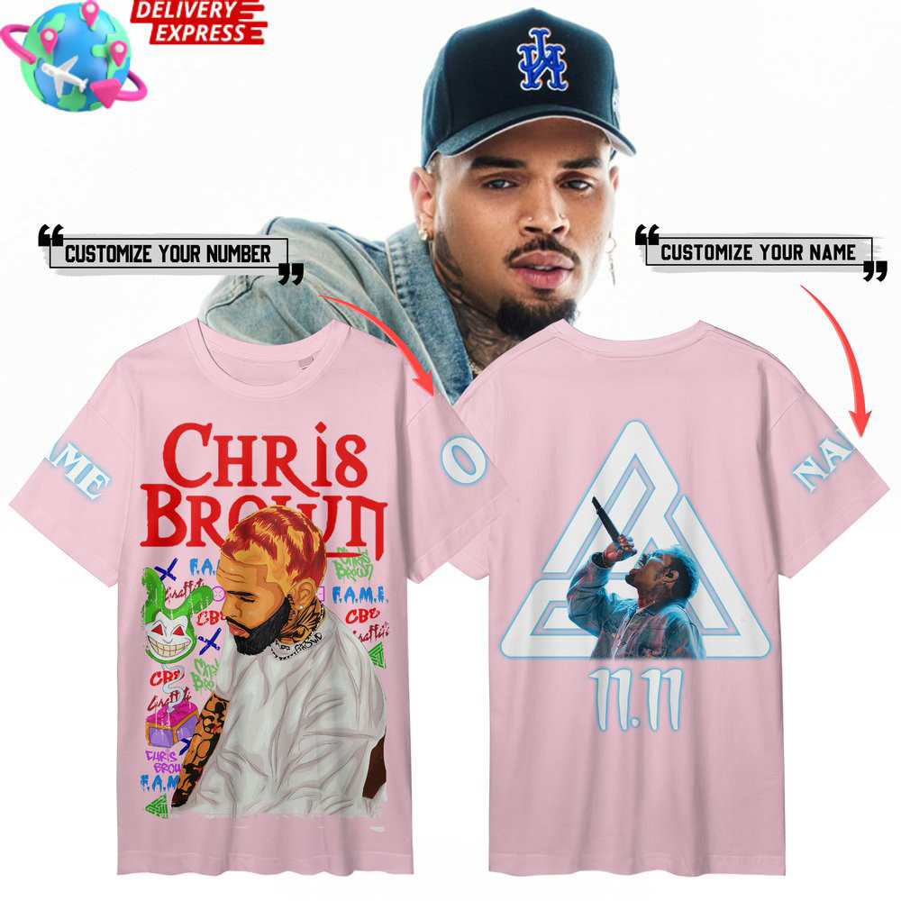 Personalized Chris Brown Merch Chris Brown 11:11 Tour T-Shirt Mother's Day Gifts For Wife-1 Personalized Chris Brown Merch Chris Brown 11:11 Tour T-Shirt Mother's Day Gifts For Wife-1