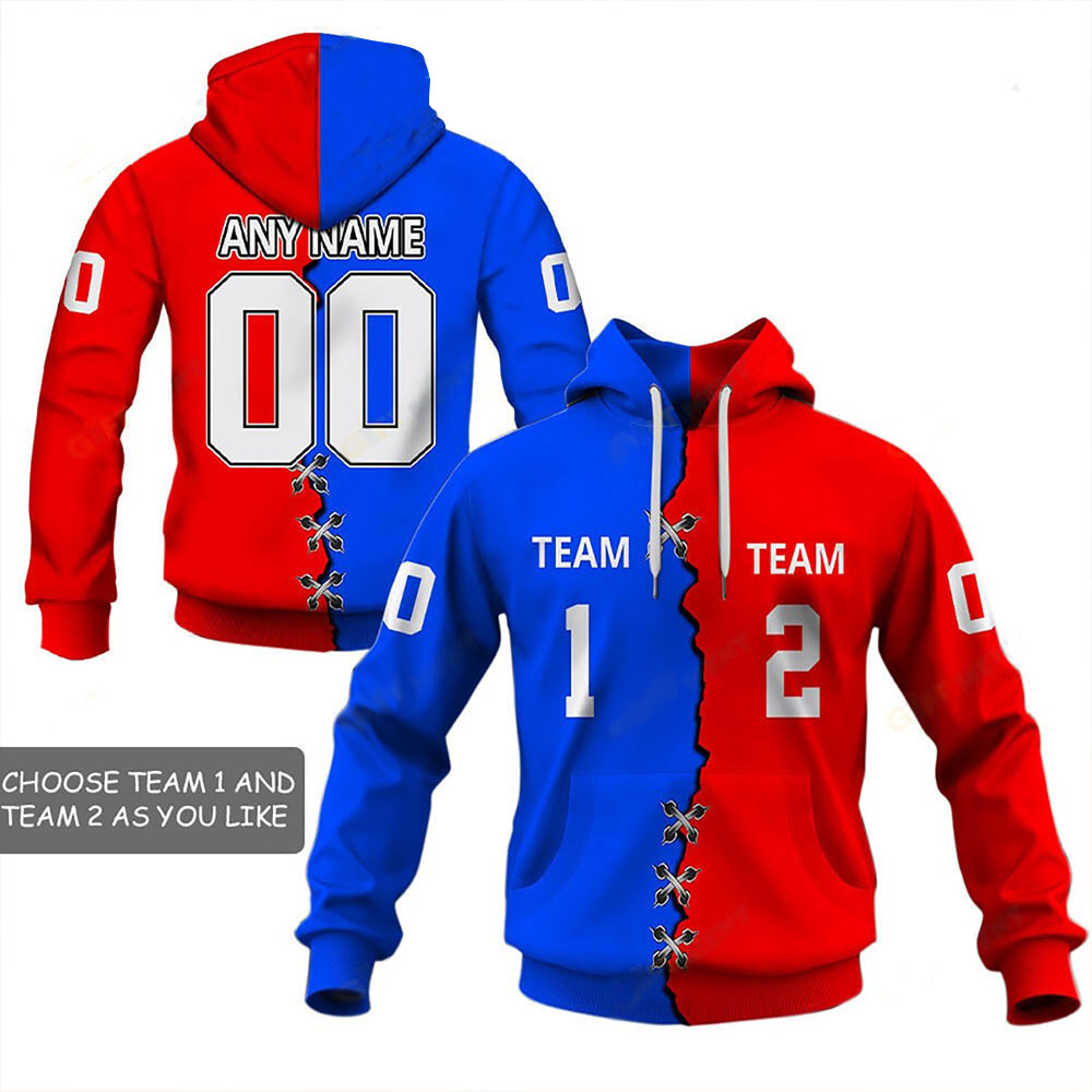 Personalized Mix NFL 2 Team Home Hoodie Father's Day Special Gifts For Dad-1 Personalized Mix NFL 2 Team Home Hoodie Father's Day Special Gifts For Dad-1