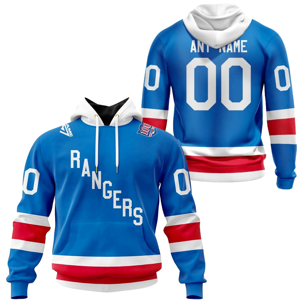 Personalized New York Rangers 2025 26 Centennial Design Hoodie New York Rangers Merch-1 Personalized New York Rangers 2025 26 Centennial Design Hoodie New York Rangers Merch-1