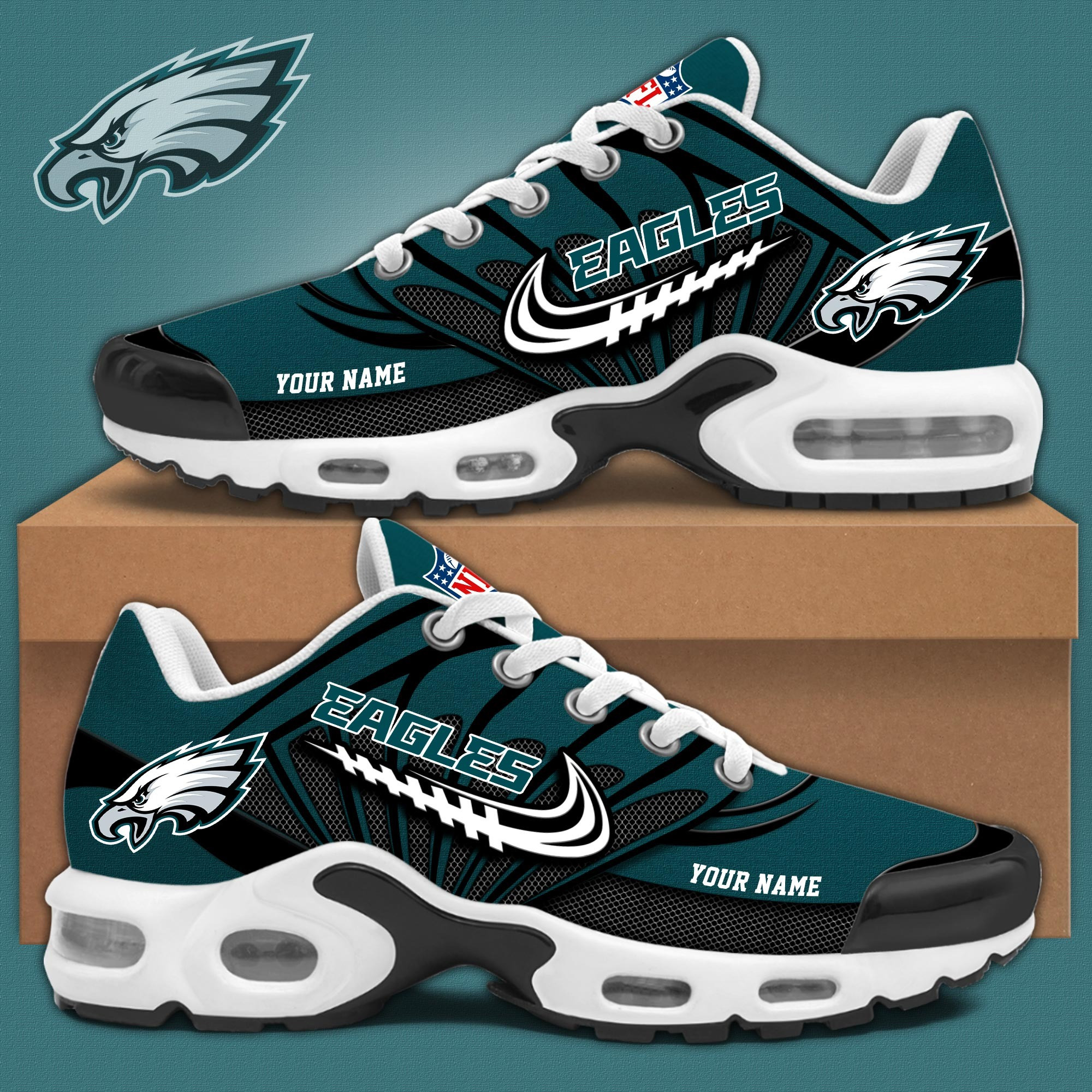 Personalized Philadelphia Eagles Champions Air Max Plus Sneakers Eagles Merch Sport Shoes-1