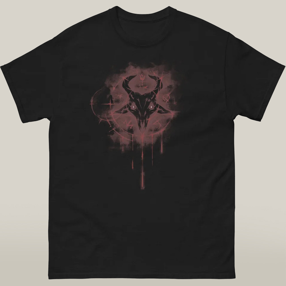 Phasmophobia Merch Baphomet Goat Skull Best Occult Fashion Gifts-1 Phasmophobia Merch Baphomet Goat Skull Best Occult Fashion Gifts-1