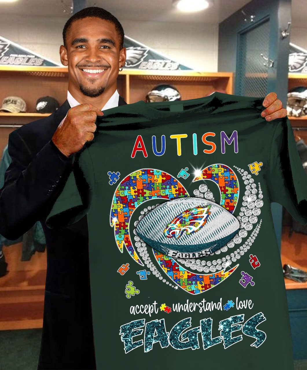 Philadelphia Eagles Autism Awareness Shirt Accept Understand Love Inspired Football Gifts-1 Philadelphia Eagles Autism Awareness Shirt Accept Understand Love Inspired Football Gifts-1