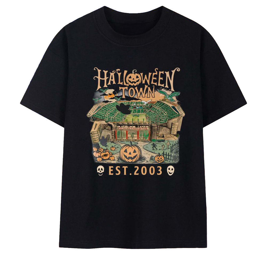 Philadelphia Eagles Halloween Town Est 2003 T-Shirt Philadelphia Eagles Merch Gifts For Fans-1 Philadelphia Eagles Halloween Town Est 2003 T-Shirt Philadelphia Eagles Merch Gifts For Fans-1
