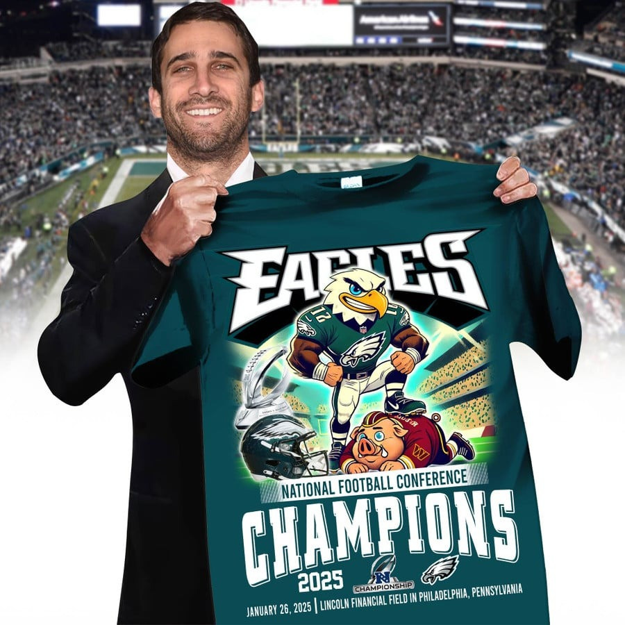 Philadelphia Eagles National Football Conference Champions Shirt Philly Sports Fan Gifts-1 Philadelphia Eagles National Football Conference Champions Shirt Philly Sports Fan Gifts-1