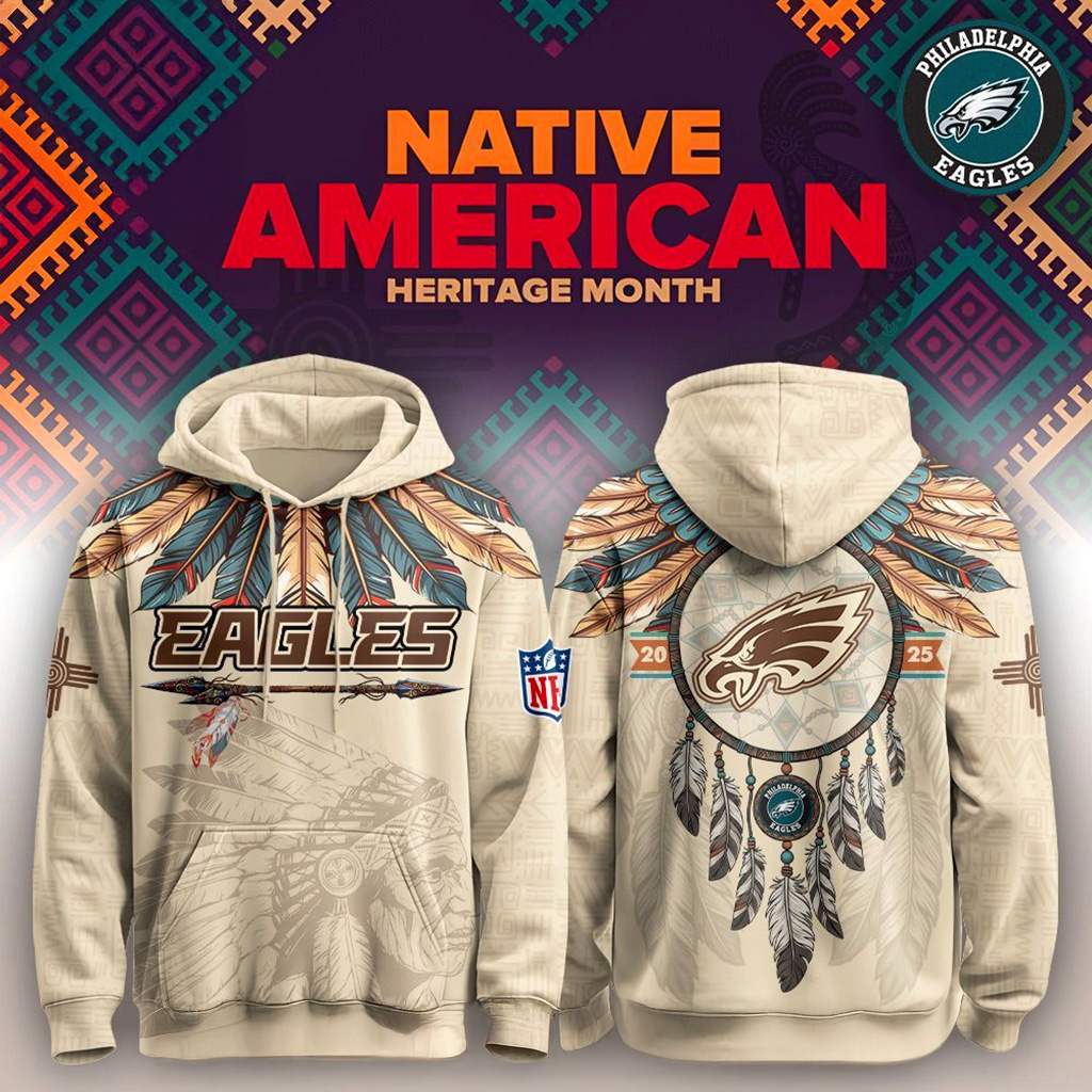Philadelphia Eagles Native American Heritage Month Hoodie Philadelphia Eagles Merch-1 Philadelphia Eagles Native American Heritage Month Hoodie Philadelphia Eagles Merch-1