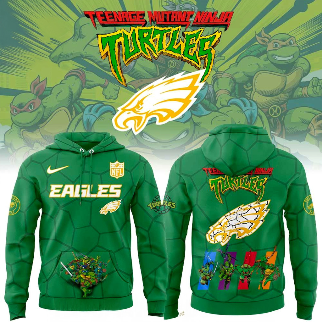 Philadelphia Eagles Ninja Turtles Hoodie Philadelphia Eagles Merch Gift Ideas For Husband-1 Philadelphia Eagles Ninja Turtles Hoodie Philadelphia Eagles Merch Gift Ideas For Husband-1