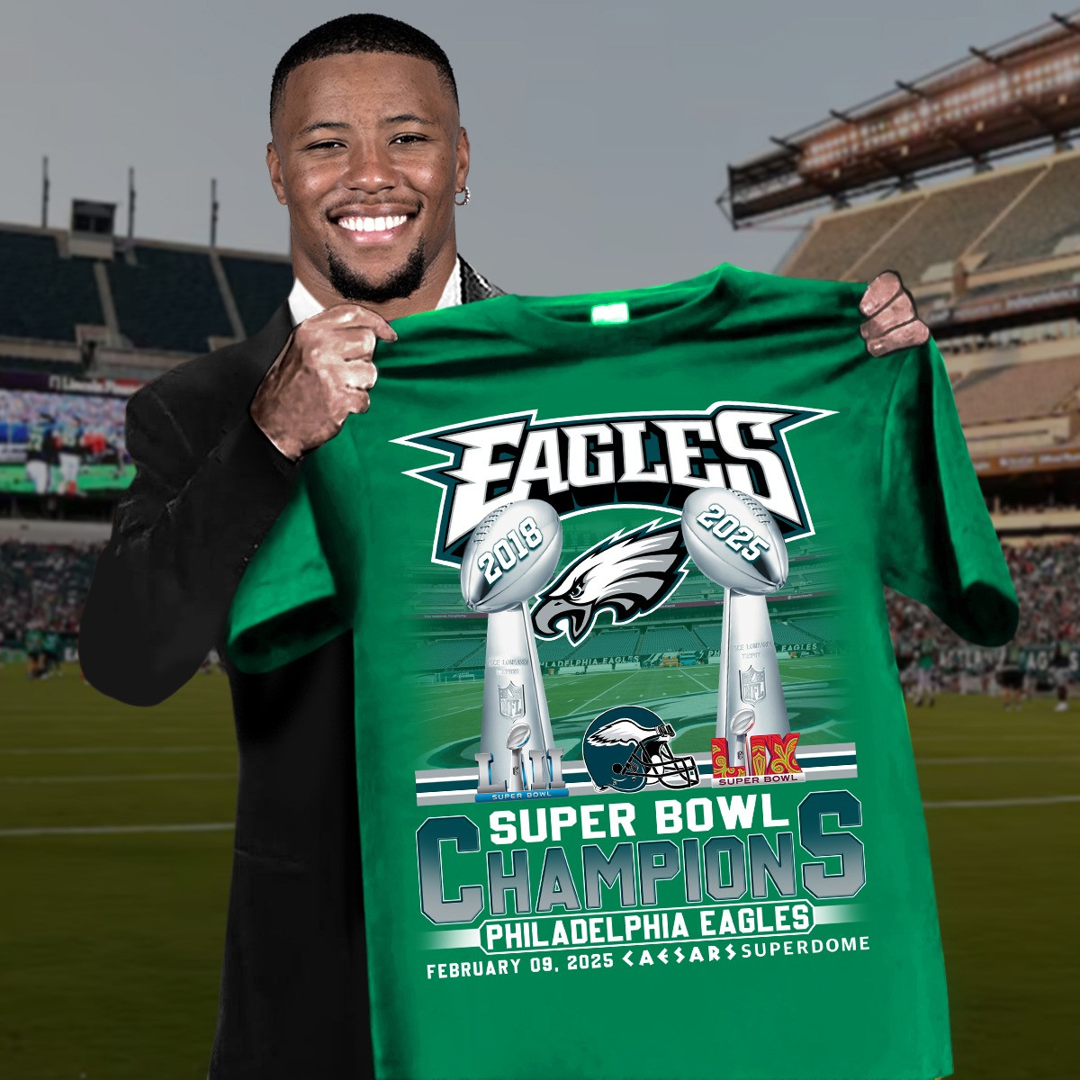 Philadelphia Eagles Super Bowl Champions Shirt 2025 Go Birds Eagles Fan Merch-1 Philadelphia Eagles Super Bowl Champions Shirt 2025 Go Birds Eagles Fan Merch-1
