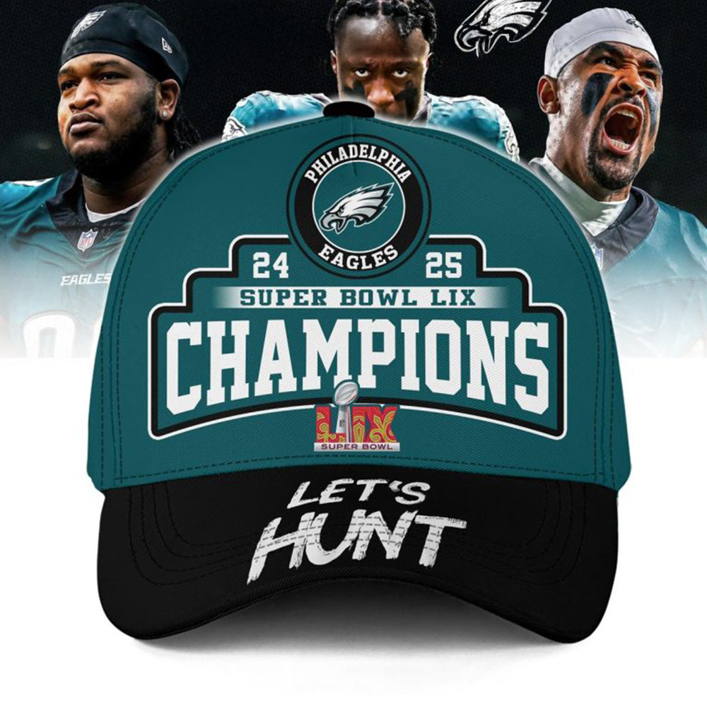 Philadelphia Eagles Super Bowl LIX Champions Hat Football Fan Gift Ideas-1 Philadelphia Eagles Super Bowl LIX Champions Hat Football Fan Gift Ideas-1