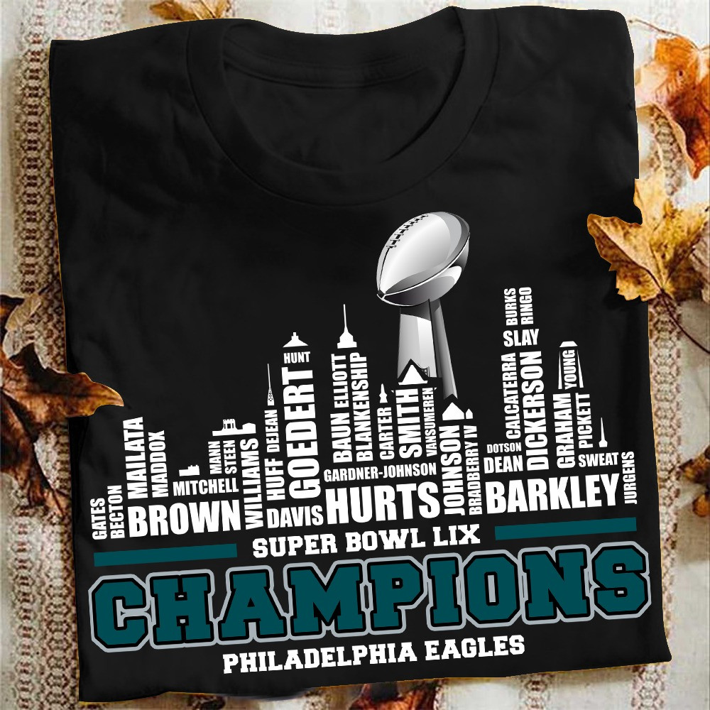 Philadelphia Eagles Super Bowl LIX Champions T-Shirt Philly Eagles Champions Fan Clothing-1 Philadelphia Eagles Super Bowl LIX Champions T-Shirt Philly Eagles Champions Fan Clothing-1