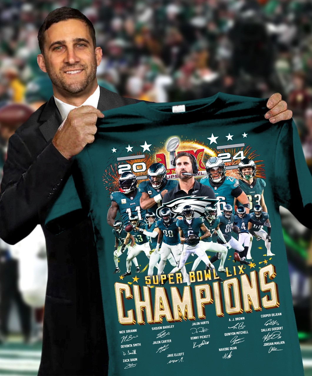 Philadelphia Eagles Super Bowl Lix Champions 2025 Shirt Philly Eagles Championships Apparel-1