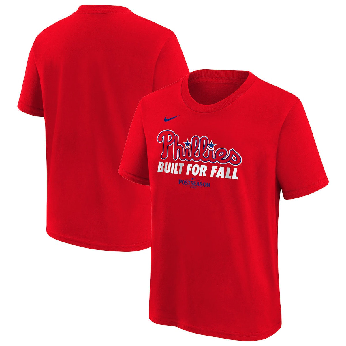 Philadelphia Phillies 2025 MLB Postseason Built For Fall T-Shirt Fan Merch Gift For Him-1 Philadelphia Phillies 2025 MLB Postseason Built For Fall T-Shirt Fan Merch Gift For Him-1
