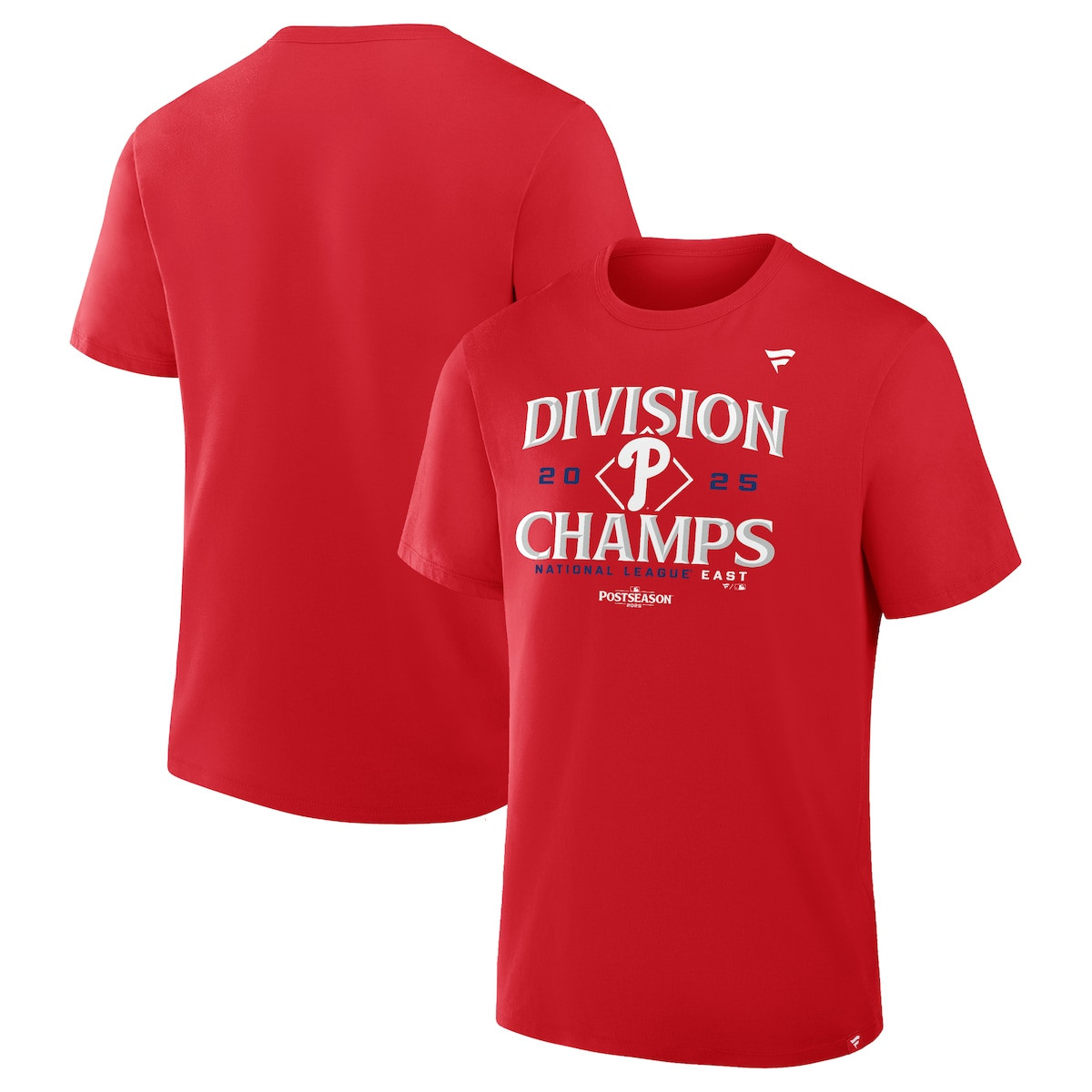 Philadelphia Phillies 2025 NL East Division Champions Locker Room T-Shirt MLB Merch Gifts-1