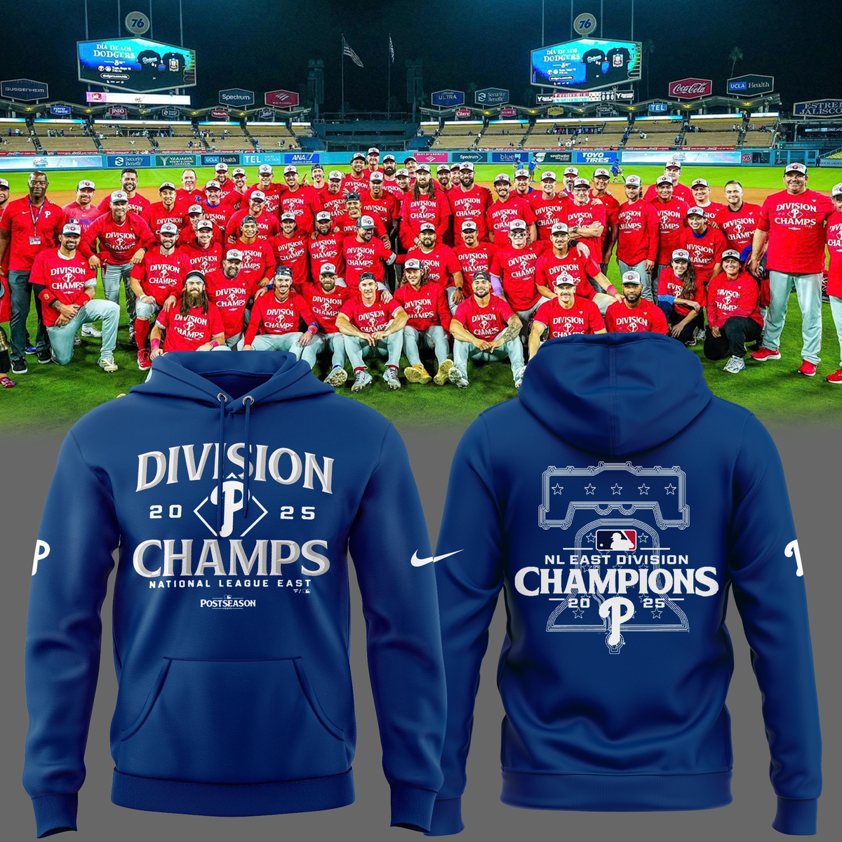 Philadelphia Phillies Blue T-Shirt NL East Division 2025 P Phillies Baseball Sport Idea Gifts-1 Philadelphia Phillies Blue T-Shirt NL East Division 2025 P Phillies Baseball Sport Idea Gifts-1