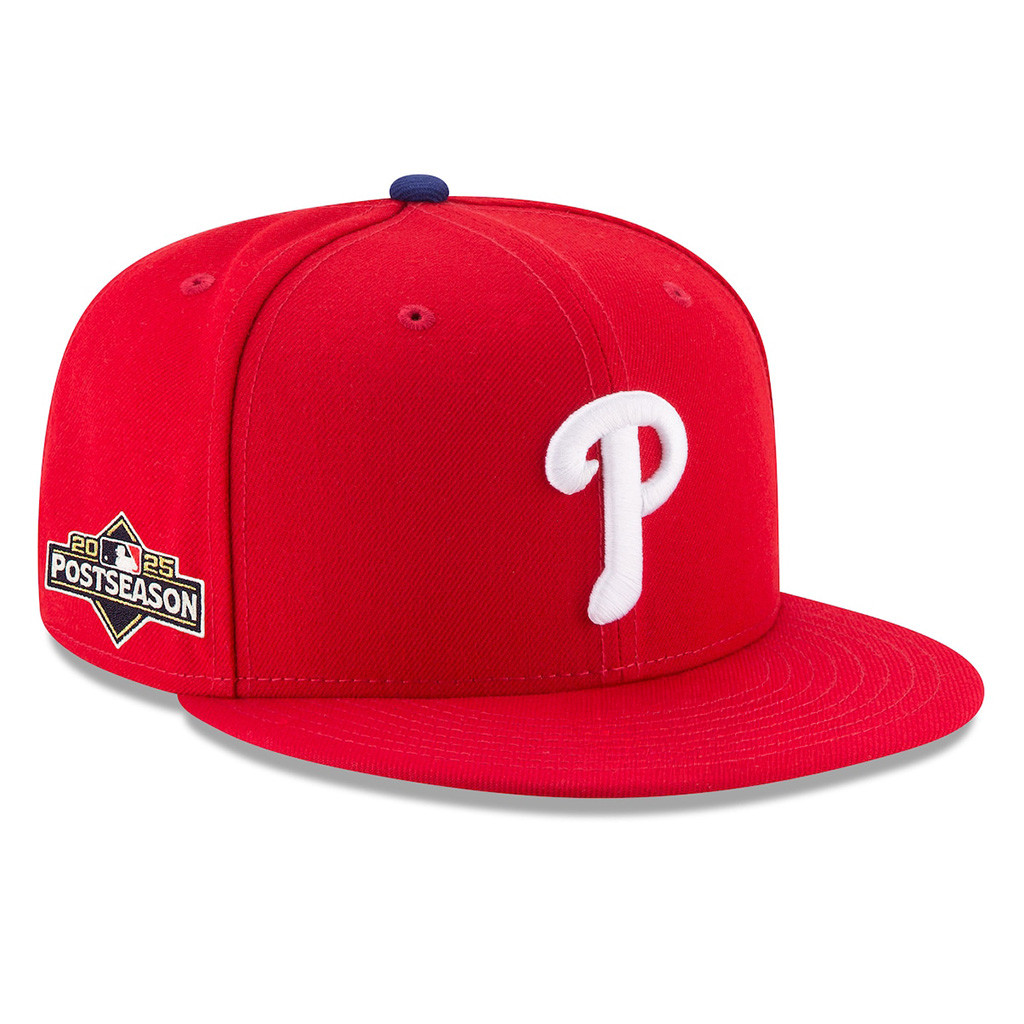 Philadelphia Phillies Red 2025 MLB Postseason 9fifty Snapback Hat Embroidered Phillies Merch-1