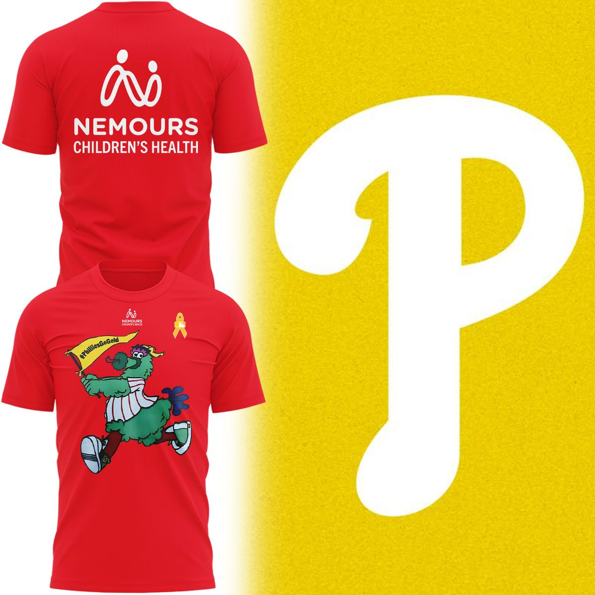 Philadelphia Phillies Red T-shirt Numerous Children's Health P 2025 Phillies Baseball Merch-1 Philadelphia Phillies Red T-shirt Numerous Children's Health P 2025 Phillies Baseball Merch-1