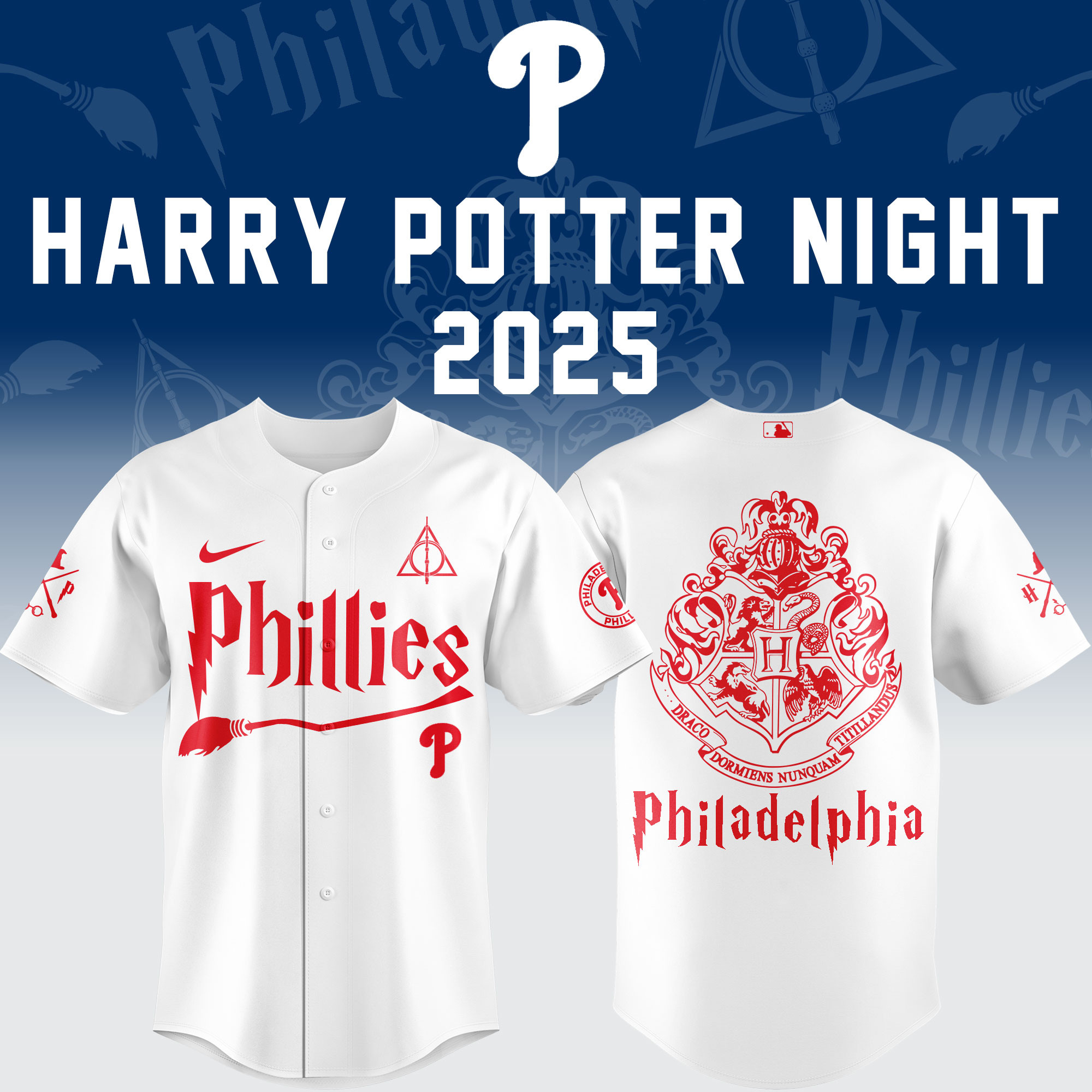 Philadelphia Phillies X Harry Potter Night 2025 Jersey Phillies Baseball Merch Gifts For Fans-1