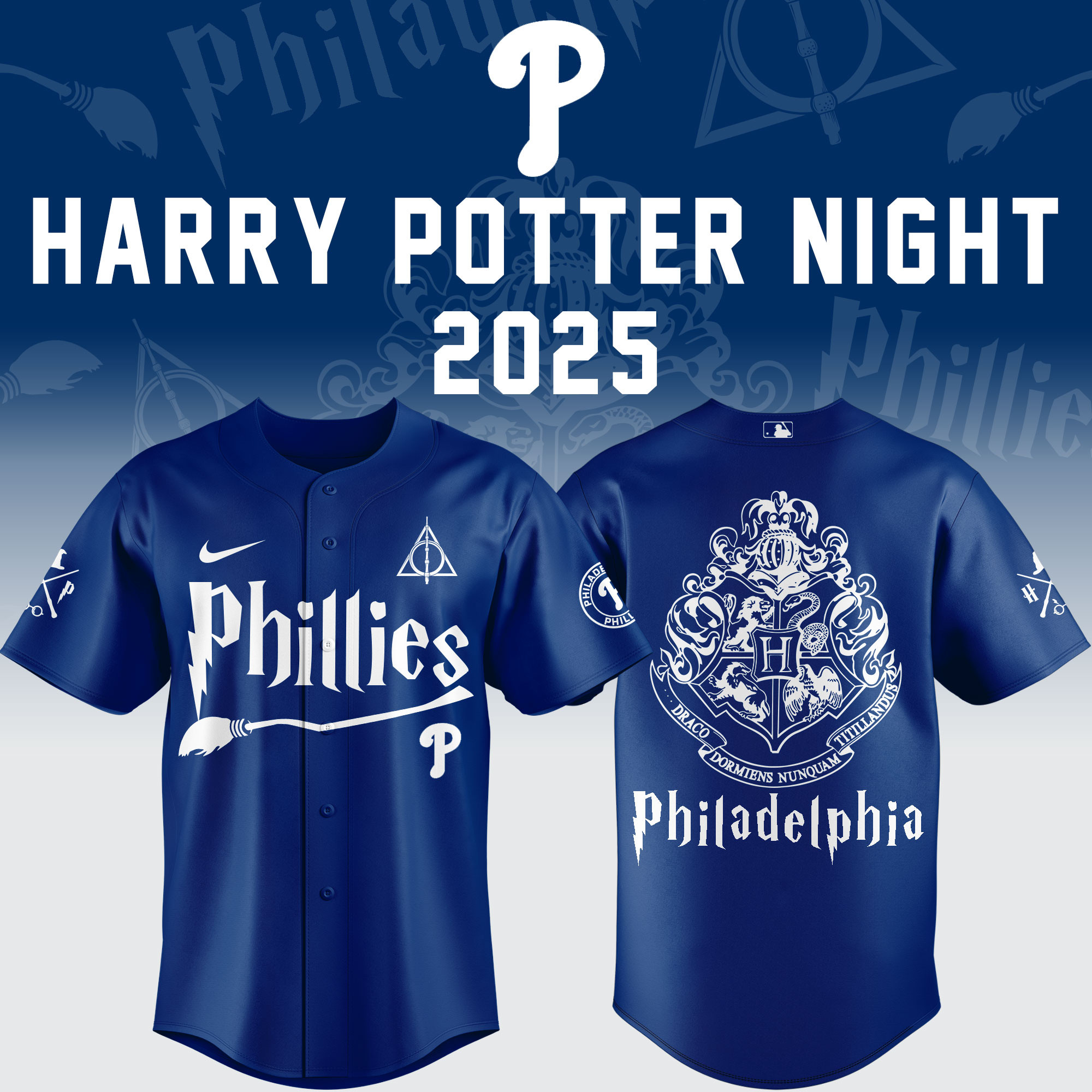 Philadelphia Phillies X Harry Potter Night 2025 Jersey The Four Houses Merch For Baseball Fans-1 Philadelphia Phillies X Harry Potter Night 2025 Jersey The Four Houses Merch For Baseball Fans-1