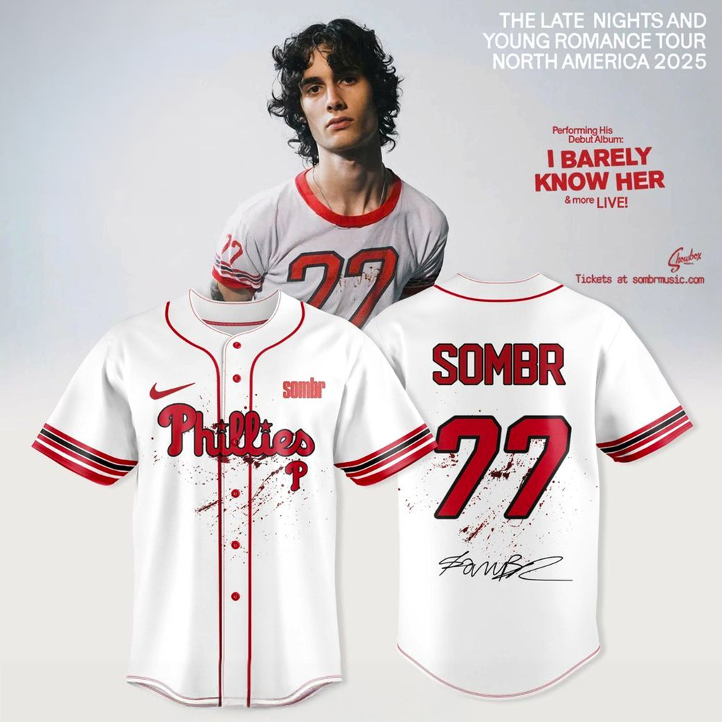Philadelphia Phillies X Sombr The Late Nights Young Romance Tour Jersey Phillies Merch_-1 Philadelphia Phillies X Sombr The Late Nights Young Romance Tour Jersey Phillies Merch_-1