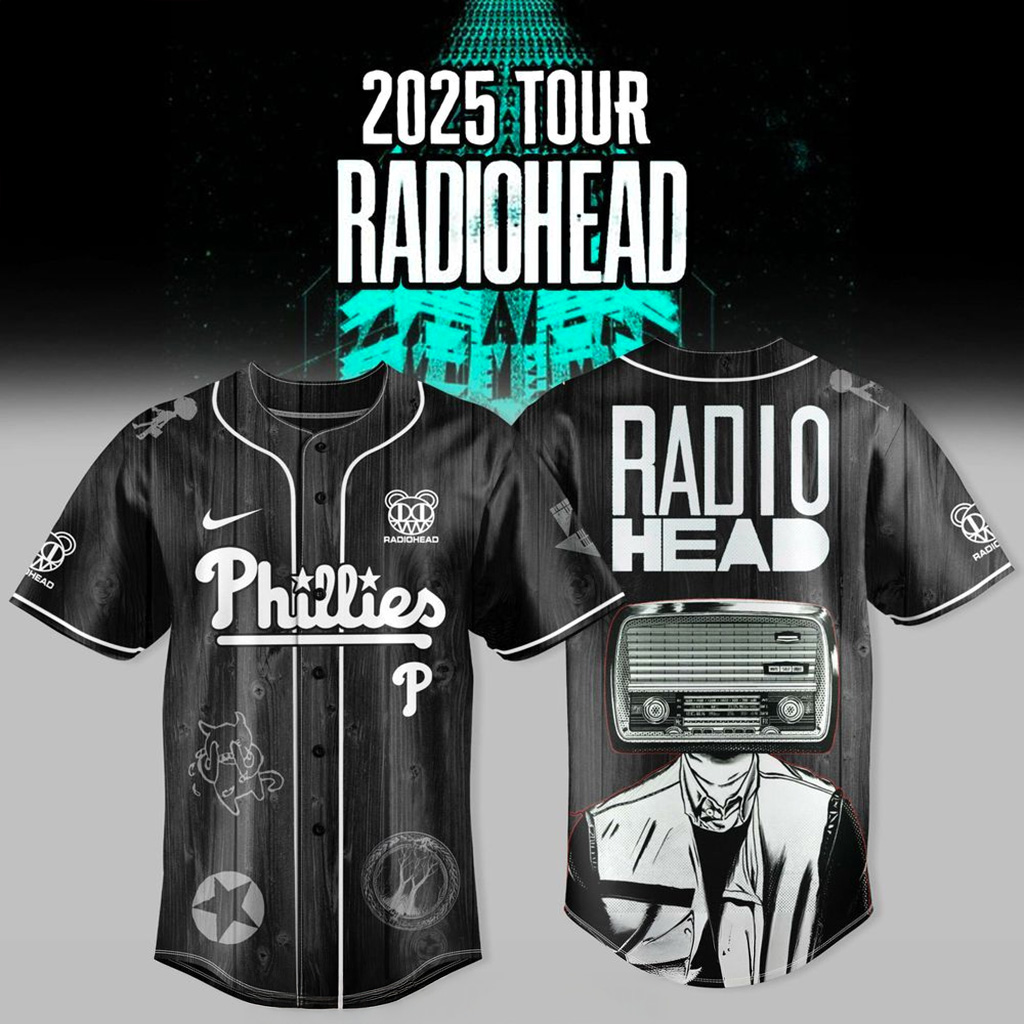 Philadelphia Phillies x Radiohead 2025 Tour Jersey Philadelphia Phillies Merch Fan Gifts-1