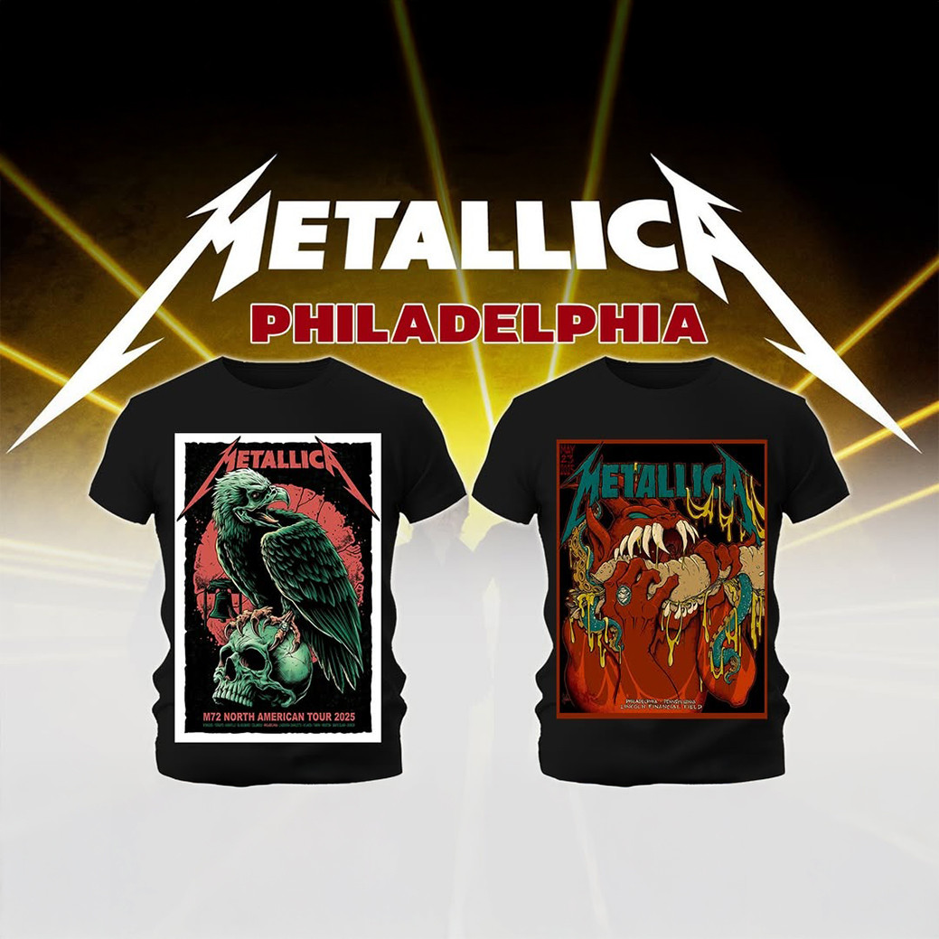 Philadelphia Philly Metallica M72 North American Tour 2025 T-Shirt Concert Tour Fan Merch-1