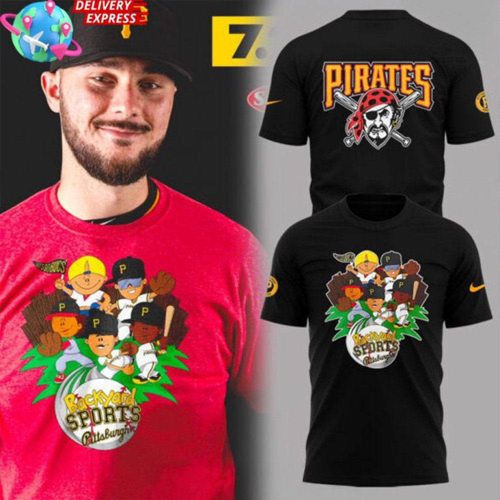 Pittsburgh Pirates Backyard Sports Special Black T-Shirt Pirates Merch Top 10 Father's Day Gifts-1 Pittsburgh Pirates Backyard Sports Special Black T-Shirt Pirates Merch Top 10 Father's Day Gifts-1