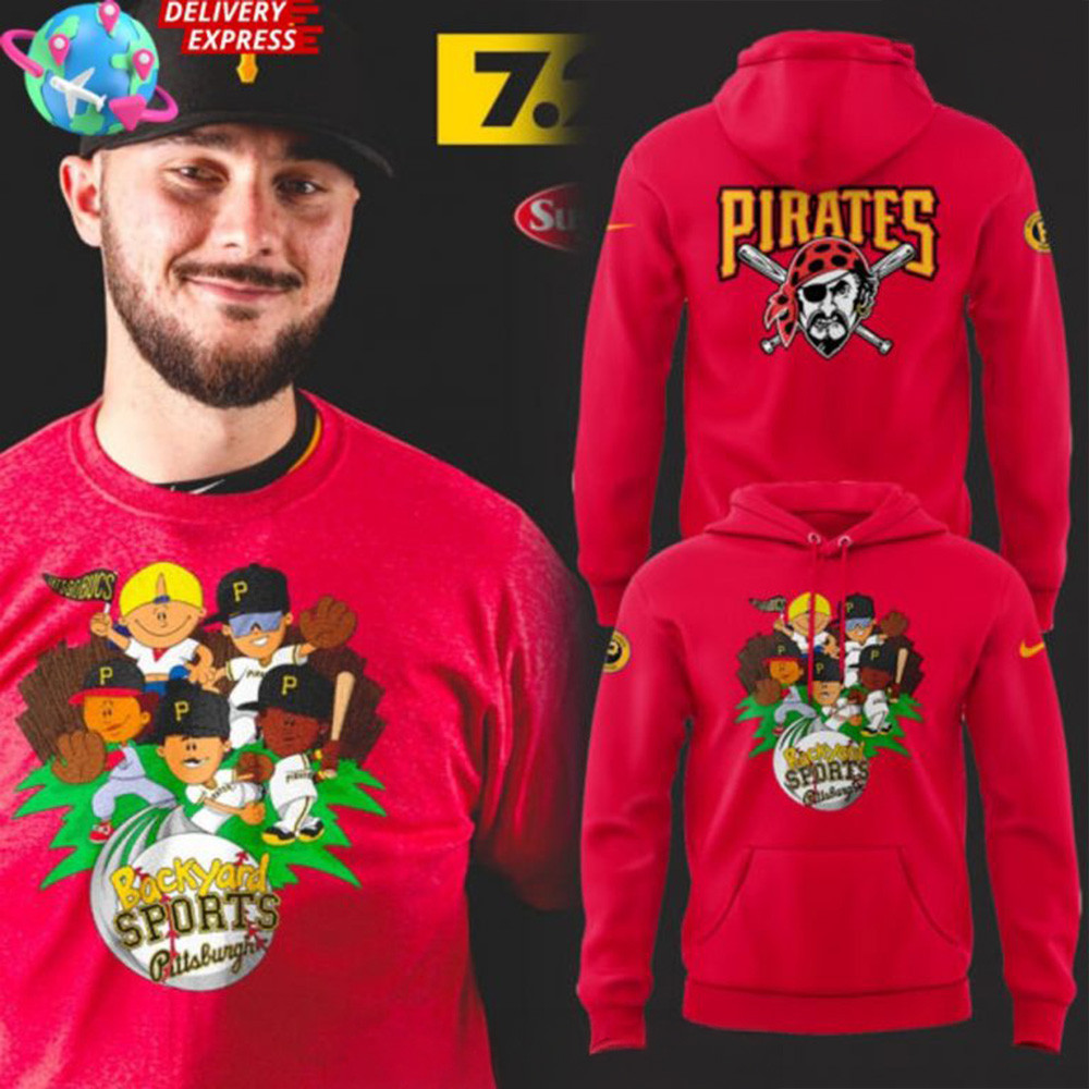 Pittsburgh Pirates Backyard Sports Special Red Hoodie Best Father's Day Gifts For Dad-1