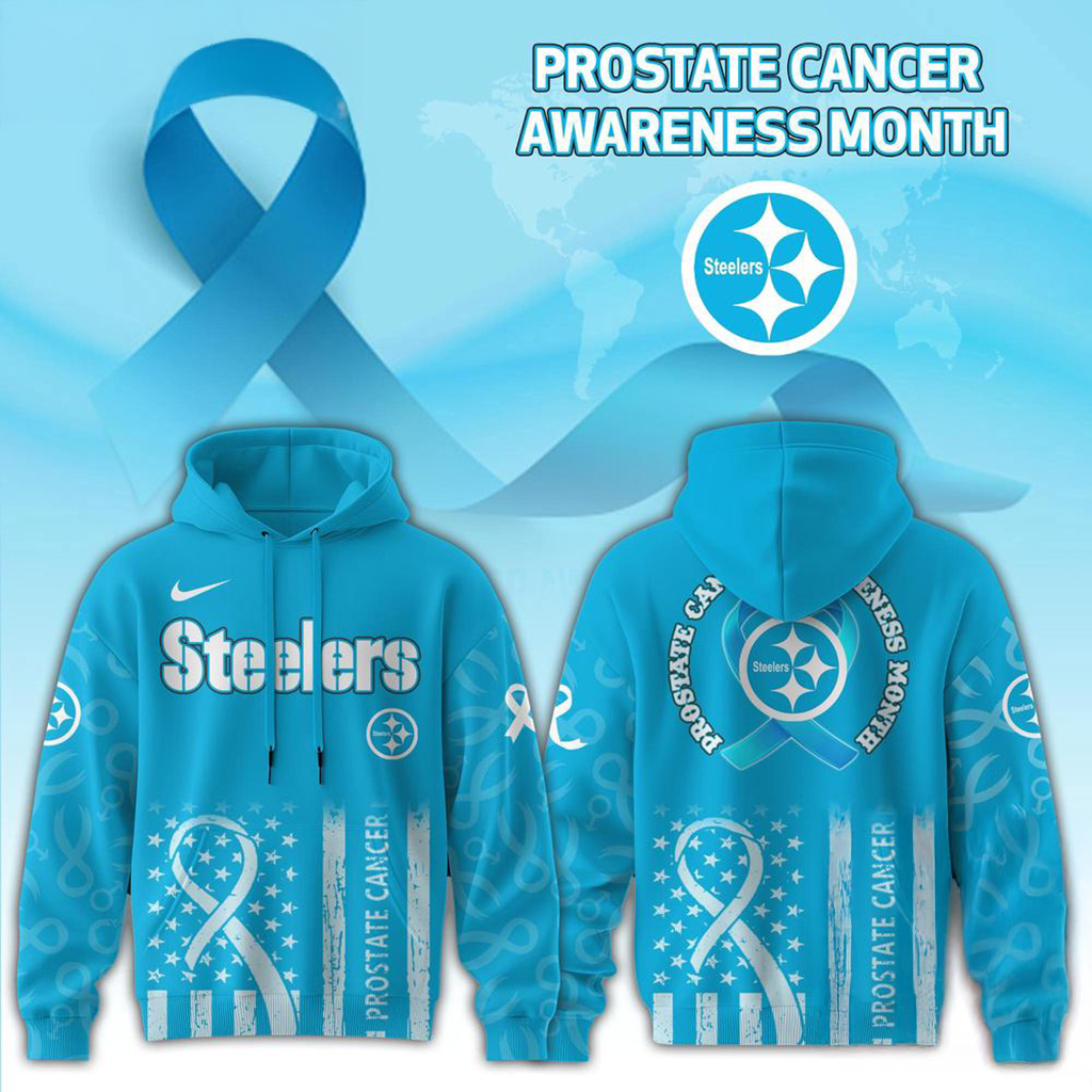 Pittsburgh Steelers 2025 NFL Prostate Cancer Awareness Hoodie Steelers Merch Fans Gifts-1