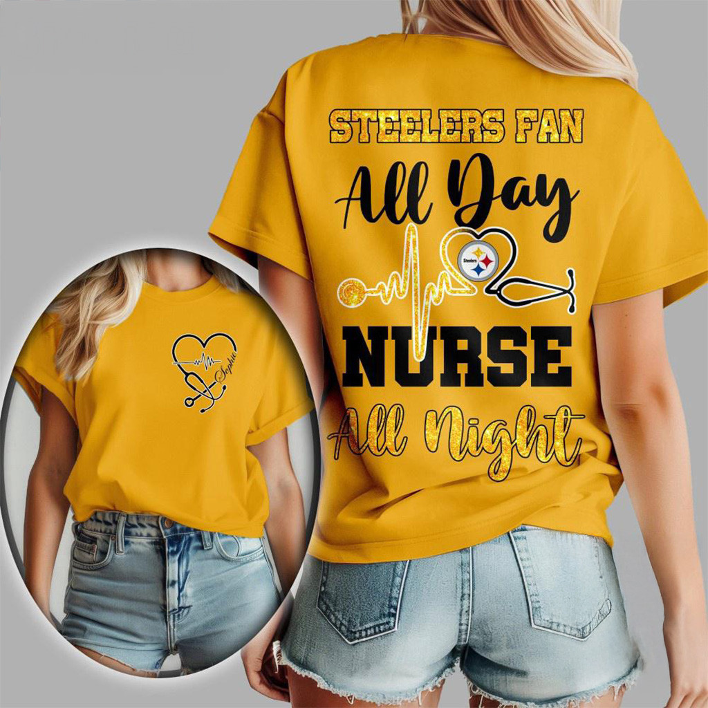Pittsburgh Steelers NFL All Day Nurse All Night Shirt Pittsburgh Steelers Merch Her Gifts-1 Pittsburgh Steelers NFL All Day Nurse All Night Shirt Pittsburgh Steelers Merch Her Gifts-1