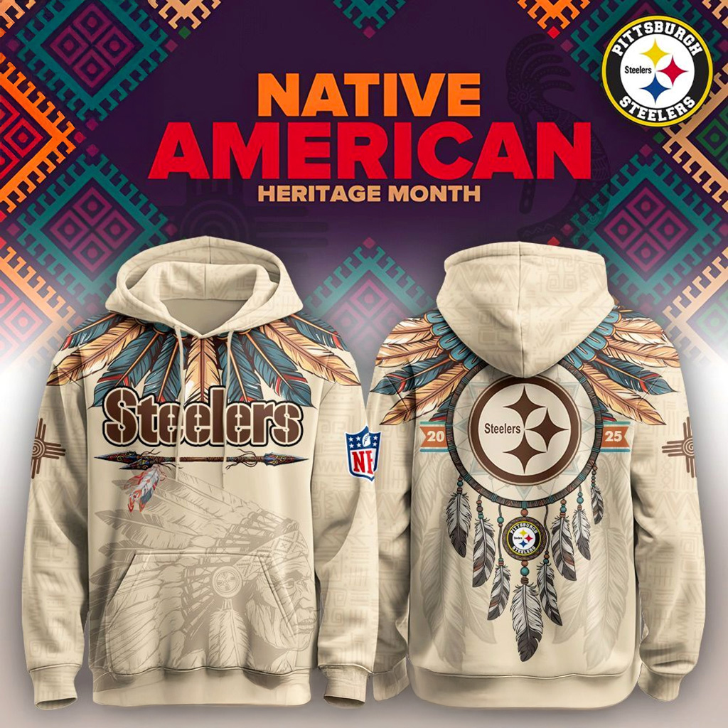 Pittsburgh Steelers Native American Heritage Month Hoodie Pittsburgh Steelers Merch-1 Pittsburgh Steelers Native American Heritage Month Hoodie Pittsburgh Steelers Merch-1