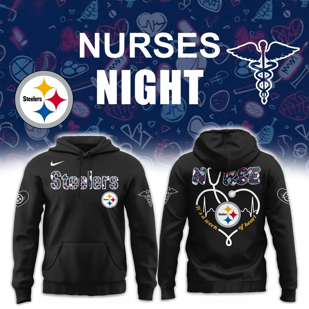 Pittsburgh Steelers Nurses Night Hoodie Pittsburgh Steelers Merch Gifts For Football Fan-1 Pittsburgh Steelers Nurses Night Hoodie Pittsburgh Steelers Merch Gifts For Football Fan-1