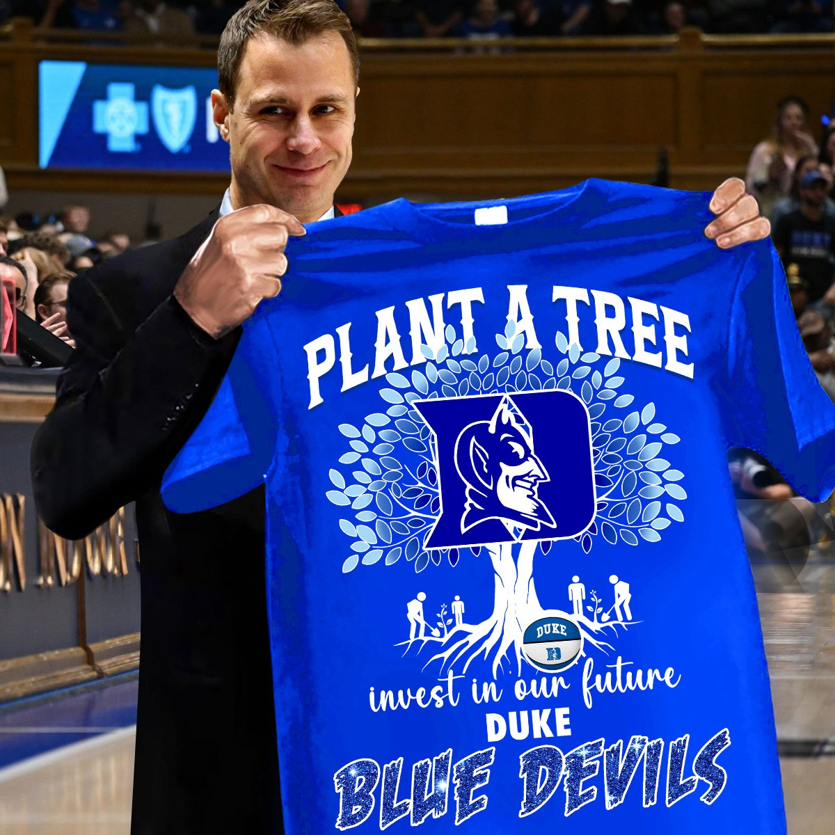 Plant A Tree Invest In Our Future Shirt Men's Basketball Team Duke Blue Devils Fans Merch-1 Plant A Tree Invest In Our Future Shirt Men's Basketball Team Duke Blue Devils Fans Merch-1