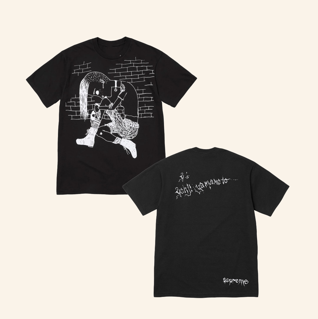 Popcorn Store Merch Supreme Yohji Yamamoto Thinker Black Tee-1