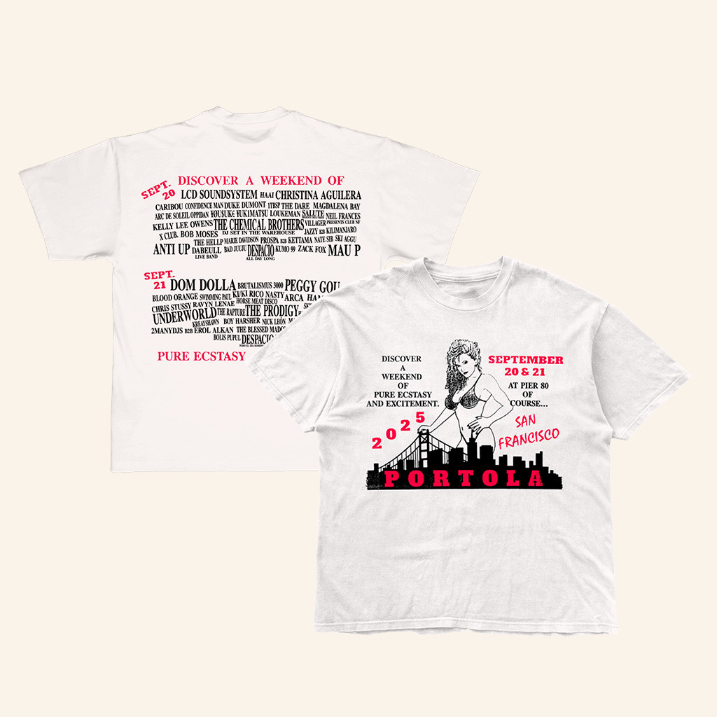 Portola Merch Pure Ecstasy Lineup 2025 T-Shirt Christmas Presents For Her-1 Portola Merch Pure Ecstasy Lineup 2025 T-Shirt Christmas Presents For Her-1
