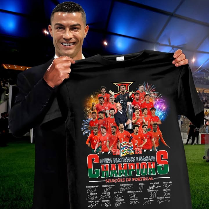 Portugal's UEFA Nations League Champions 2025 T-Shirt Gifts For Soccer Lovers Fans-1 Portugal's UEFA Nations League Champions 2025 T-Shirt Gifts For Soccer Lovers Fans-1