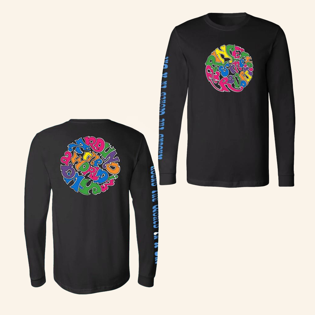 Prince Merch Around The World In A Day Long Sleeve Circle Logo T-Shirt Gifts For Besties-1 Prince Merch Around The World In A Day Long Sleeve Circle Logo T-Shirt Gifts For Besties-1